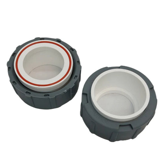 Nut and Tail Union Assembly Including Lock And O-Ring (50mm) - All Insnrg Pumps, Filters, Chlorinators and UV (Ci/Li/Di/Mi/Qi/Xi/Si/Ni/Vi/Ri/UVi) [152001]