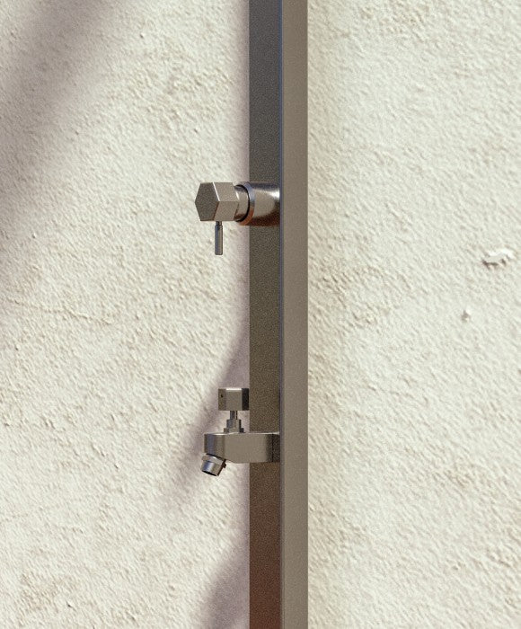 Rainware Outdoor Shower - Suncoast Wall 4301 - Hot & Cold Shower + Cold Footwash