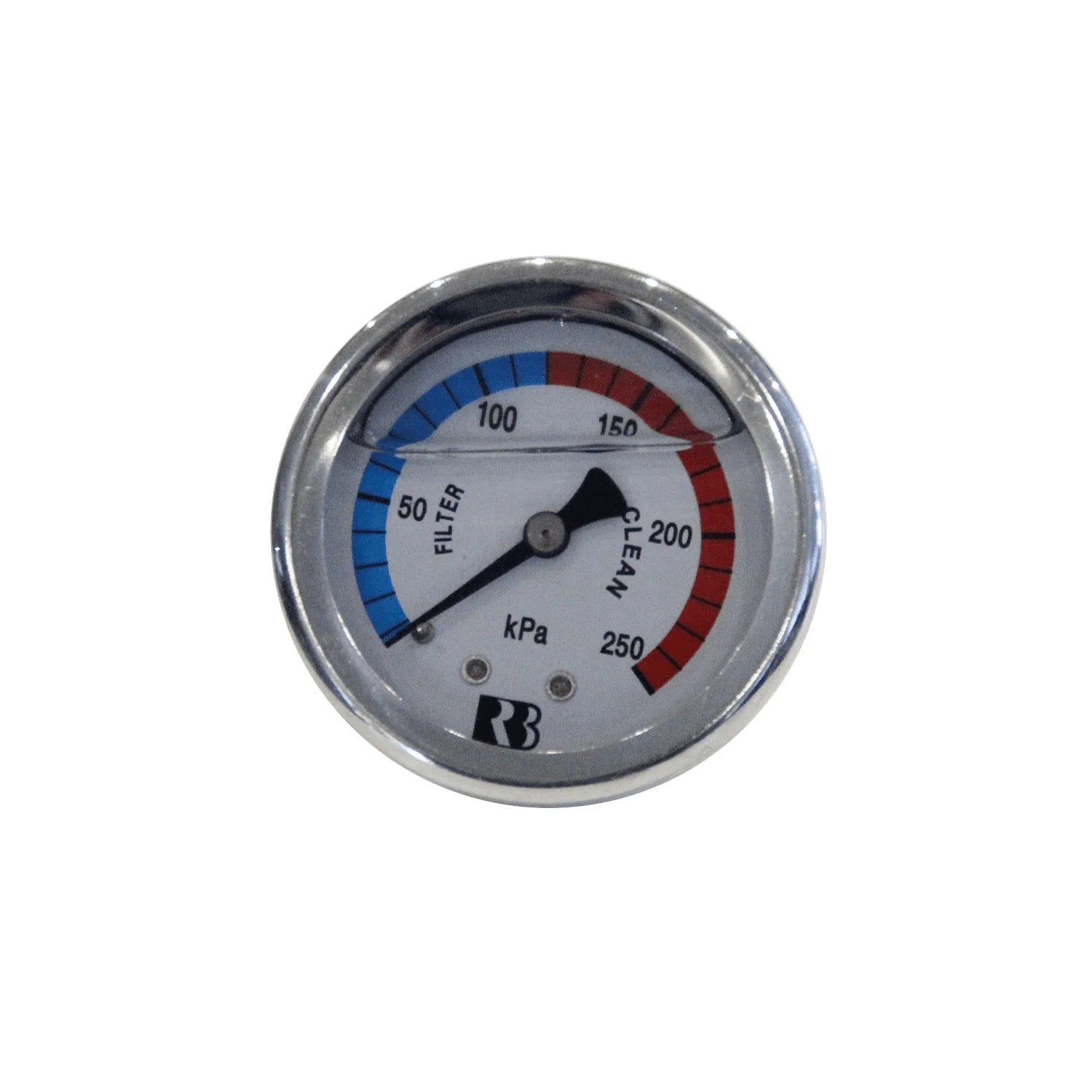 Newline Pressure Gauge - Centre Back Liquid Filled