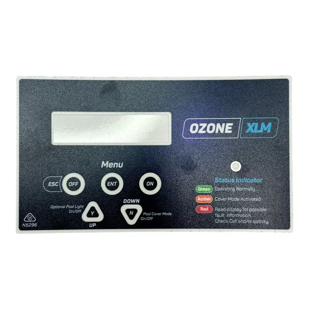 Pool Controls Replacement Front Label Ozone XLM