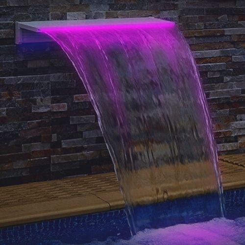 Waterfall 150mm LIP Water Blade, with LED 900mm wide