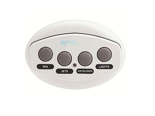 Pentair iS4 Spa-Side Remote 4 Button White 150' Cable