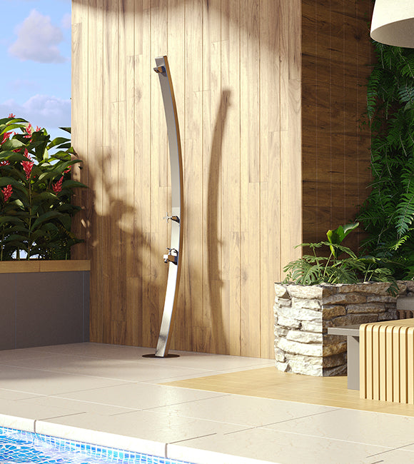 Rainware Outdoor Shower - Noosa 3003 - Cold Shower + Cold Footwash - Freestanding
