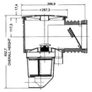 Pentair Quiptron Skimmer Box - Fibreglass/Vinyl Pool