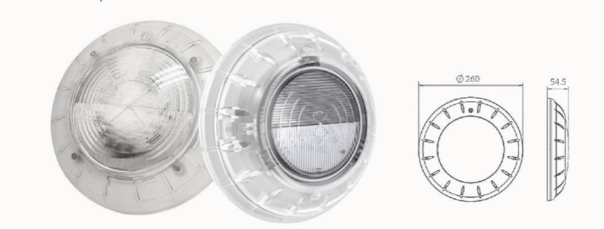 Emaux 3 Pack Quartz LED Light, Multi-Colour, 20m Cable, Inc Transformer - Pool Light