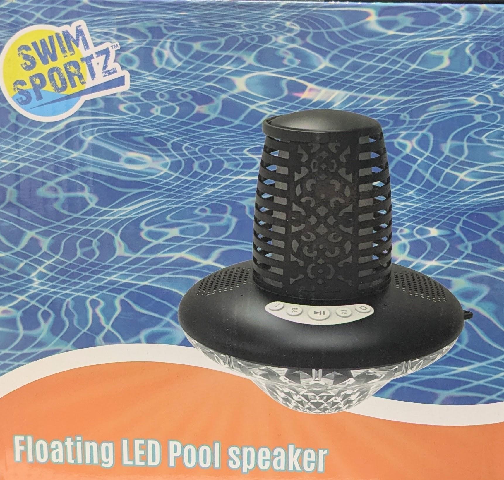 SwimSportz Floating LED Pool Speaker