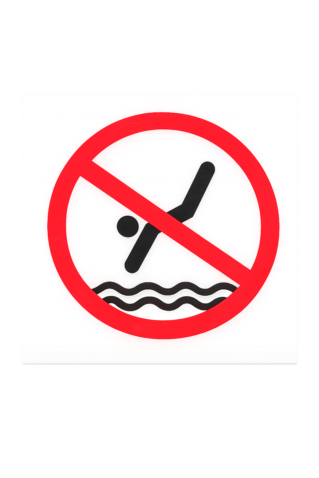 No DIVING SIGN