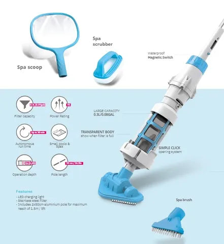 BWT PK Spa Kit Rechargeable Vacuum