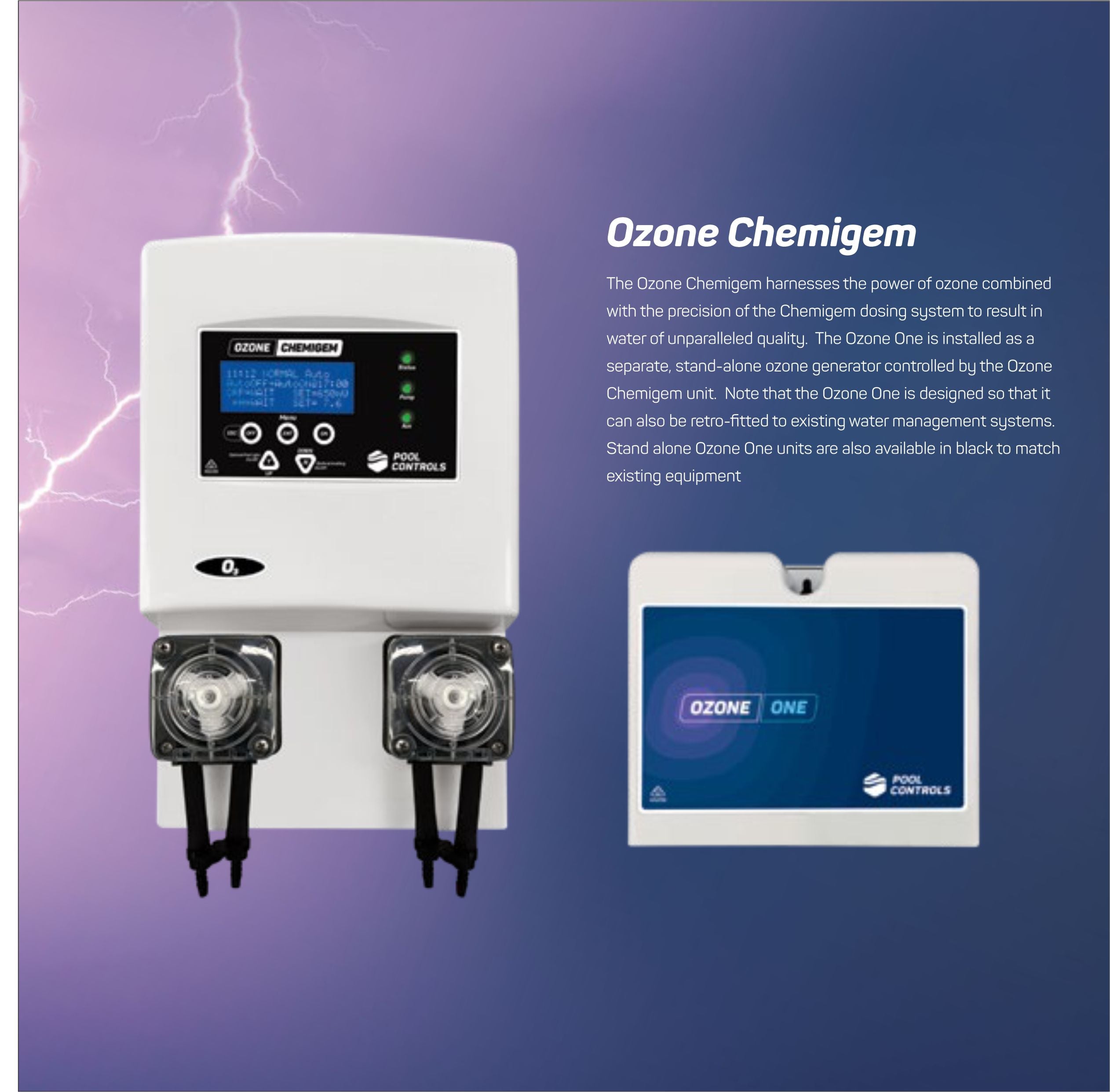 Pool Controls Ozone Chemigem Chlorinator