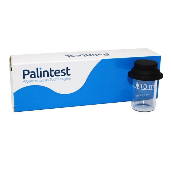 Potometer Test Tube Palintest Photometer Test Tube (short) glass, 10ml black rubber lid for ...