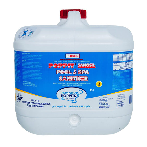 Poppit Peroxsil 395 Chlorine Free Sanitiser - 15L