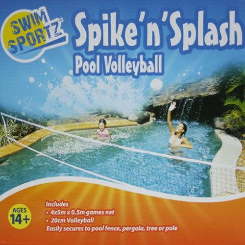 SwimSportz Spike'n'Splash Pool Volleyball Game set - Swimming Pool Game / Toy