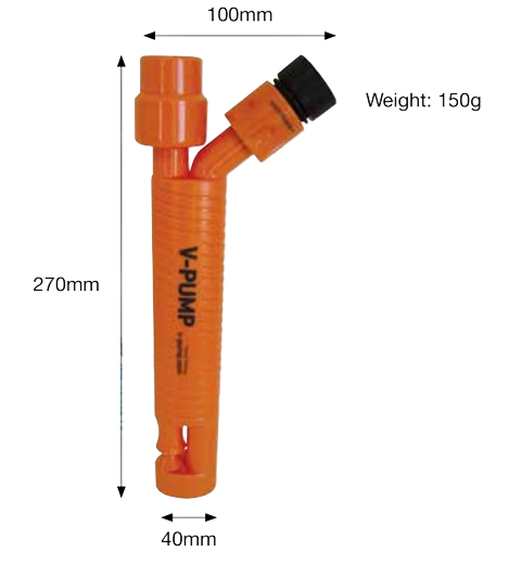 Submersible V pump / Slurpy - Garden Hose Powered - Venturi Pump