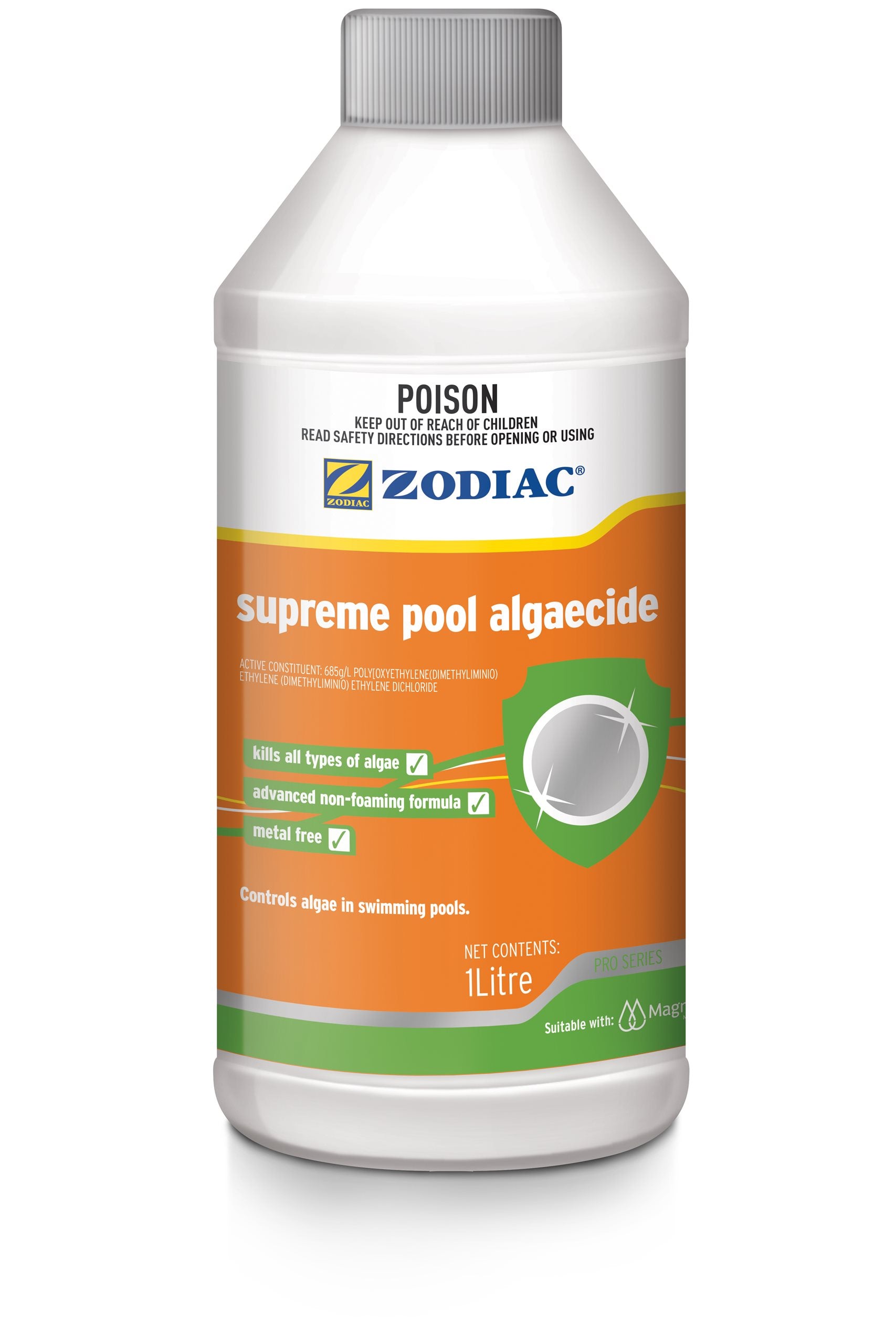 Zodiac 1L Supreme Pool Algaecide Pool Shop Australia