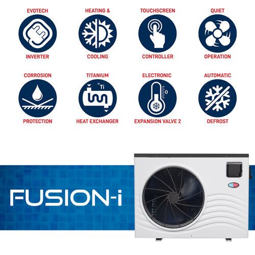EvoHeat Fusion Series Inverter Heat Pumps - Poolshop.com.au